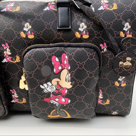 Disney Mickie & Minnie Travel Bag / Weekender - Picture 5 of 12